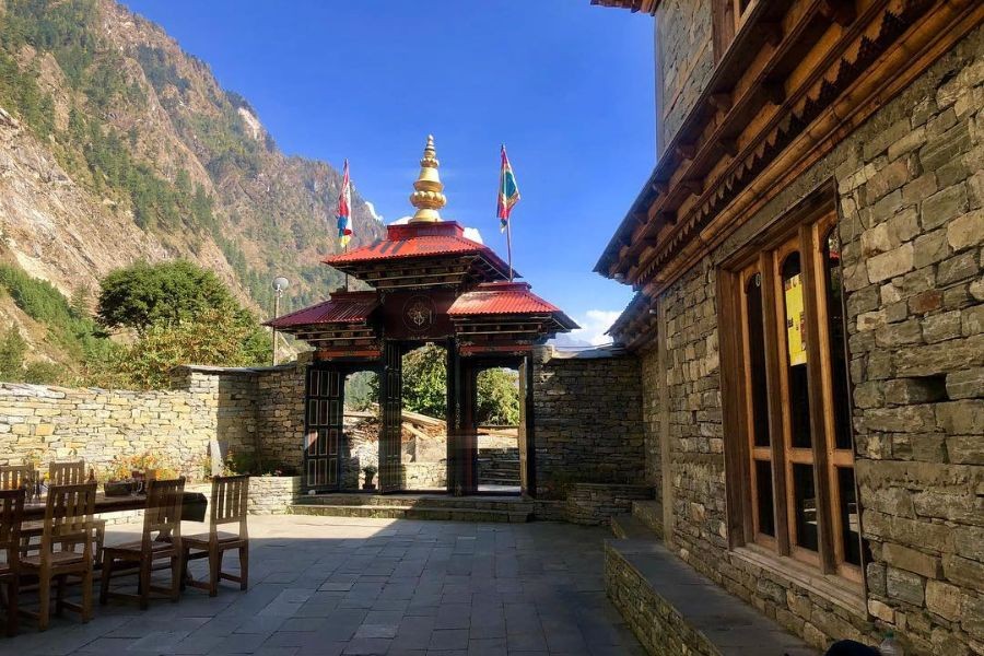 Secred place of Manaslu Circuit - Namrung Village